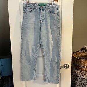 United Colors Of Benetton Light Blue Denim Jeans Panel